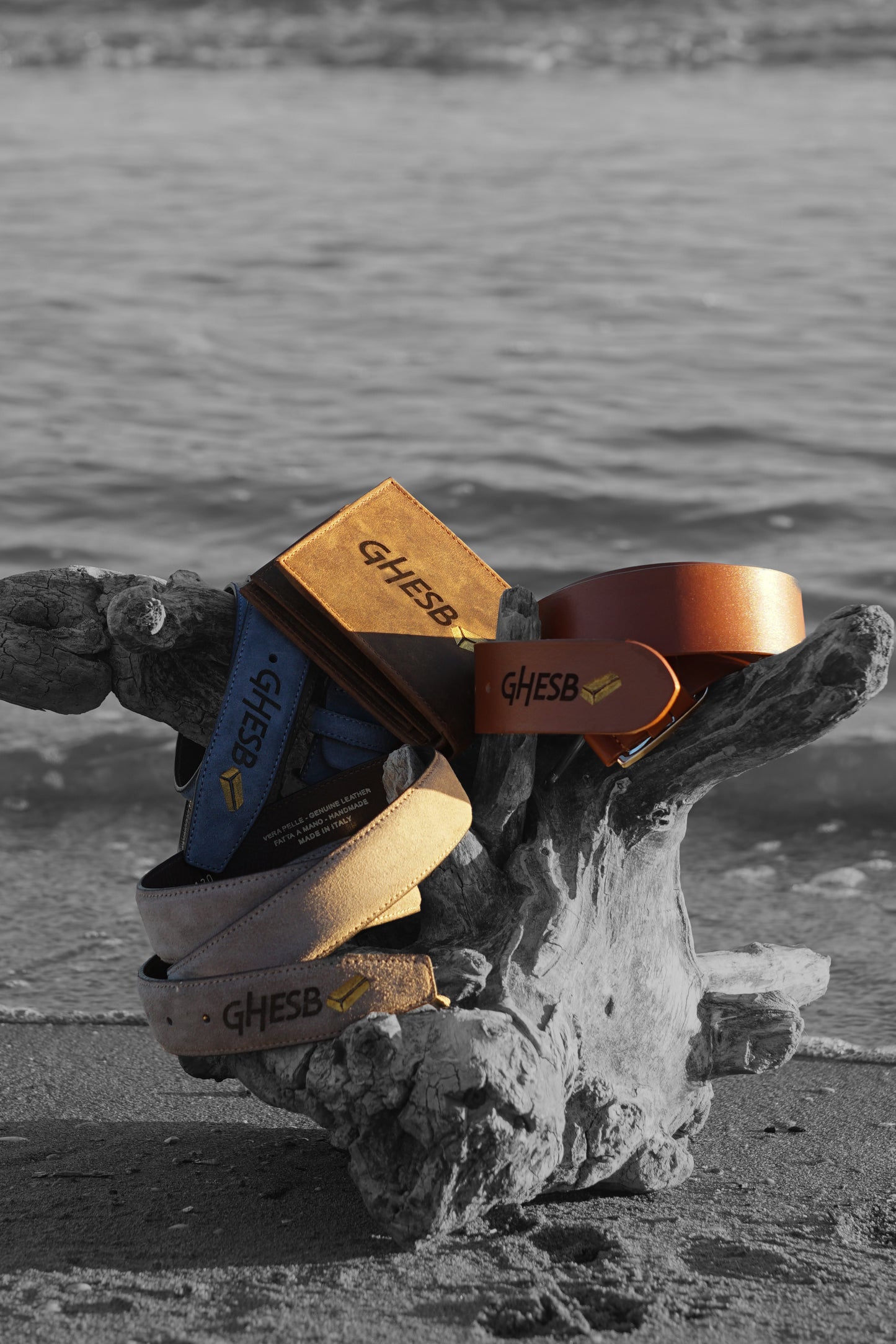 Cintura in vera pelle GHESB